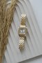 Wristwatch Steel Cord Water Resistant Metal Unisex Men Women New Season Jewelled Watch - 3
