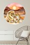 Lion King Lion Family Round Wall Sticker