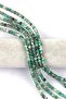 سلسلة حجر طبيعي من العقيق الأخضر الفاتح مقاس 6 مم
