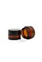 3 Pieces Amber Brown 50ml Glass Cream Jar with Lid