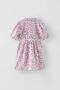 Girl's Floral Patterned Cotton Dress - 2