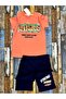 Boy's Printed Combed Cotton Shorts Set - 3