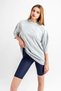 Washed White Basic Oversize Unisex Tshirt - 3