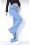 Omoda-Ice Blue Flared-Leg High-Waist Flare Jeans (Shaping Extra Comfort)