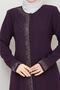 Women's Summer Zippered Stone Detailed Long Top Coat 932 - 5
