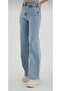 Blue Palazzo High Waist Flare Jeans - 2