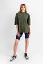 Khaki Colored Basic Oversize Unisex T-Shirt - Washable - 2