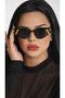 Style Glasses Cat Eyes Design Black Frame Black Glass - 5