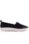 - Black Leather Women's Casual Shoes 104-3042-3627 - 2