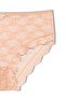 Brown Lace High Waist Plus Size Women's Panties - 3