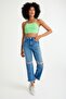 Ribbed Camisole Back Detailed Crop Body - 8