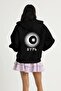 Unisex 2Ip Knitted Fabric Turan Union Reflector Print Oversize Cardigan - 3