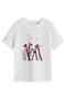 Kids White Giraffe, Dinosaur and Cookie Monster Printed Set of 3 Oversized Children's T-Shirts - 2