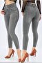 High Waist Lycra Jean Trousers (Color Options)