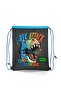Kids Gray Dinosaur Patterned Drawstring Drawstring Backpack 22687