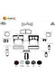 Meriç ®   Seat Toledo/Leon Front Glove Box Trim Glossy Black 15 Pieces 1999-2002 - 3