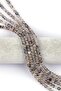 Gray Agate Natural Stone String 6 Mm Sphere Cut