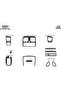 Meriç ®   Subaru Legacy Front Glove Box Trim Gloss Black 12 Piece 1994-1999