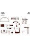 Meriç ®   Suzuki Vitara 4X4 Front Glove Box Trim Mahogany 26 Pieces 1997-2005 - 2