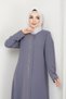 Women's Summer Hidden Zipper Honeycomb Fabric Hijab Topcoat - 3