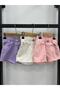 Girl's Elastic Waist Denim Jeans Shorts - 3
