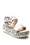 1729 Girl's Silver Floral 5 Cm Wedge Heel Sandals - 2