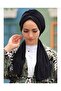 Sandy Fabric Gathered Design - Ready Black Bonnet