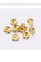 300 Pieces 8 Mm Yellow Color Washer Stone Jewelry Apparatus Insert - 2