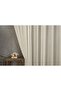 Striped Tulle Beige Pleatless - 2