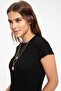 Women's Slim Fit Short Sleeve T-Shirt K7064Az.19Sp.Bk27 - 3