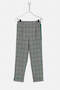Girl's Green Checked Lme Trousers