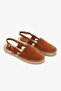 Helot Tan Genuine Leather Women's Espadrille Sandals - 4