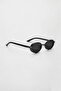Dina Round Sunglasses Unisex Black Oval Framed / Coolandbetter - 2