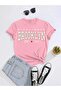 Kids City Lights Brooklyn Printed Oversize Crew Neck Pink Children's T-shirt