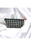 حقيبة سفر ومكياج متعددة الأغراض موديل Houndstooth Zipper