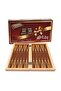 Solid Walnut Coated Backgammon Large Size