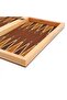 Solid Walnut Coated Backgammon Large Size - 3
