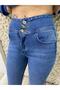 High Waist Lycra Jean Trousers (Color Options) - 4