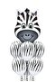 Zebra Foil Balloon 5 Pieces Striped Zebra Patterned Balloon Set Cute Animal Foil Balloon