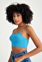 Ribbed Camisole Thin Straps Crop Body - 7