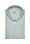 Short Sleeve Green Men's Shirt Loose Fit Full Cotton