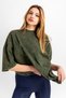 Khaki Colored Basic Oversize Unisex T-Shirt - Washable - 3