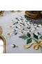 Daisy Model Embroidered Tray Cover and Cocktail 6-Piece Coffee Presentation Napkins - 2