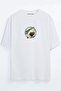 Anime Shark Printed Oversize T-shirt
