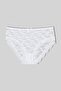 White Lace High Waist Large Size Women's Panties