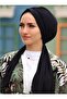 Sandy Fabric Gathered Design - Ready Black Bonnet - 3