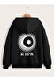 Unisex 2Ip Knitted Fabric Turan Union Reflector Print Oversize Cardigan - 5