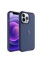 Apple iPhone 13 Pro Case Frosted Transparent Metal Frame May Cover