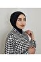 Snap Fastener Ready Scarf Shawl Hijab Bonnet Black - 6
