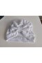 White Corded Bow Beret - 2